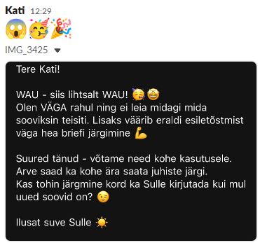 Kati brändi tagasiside WAU