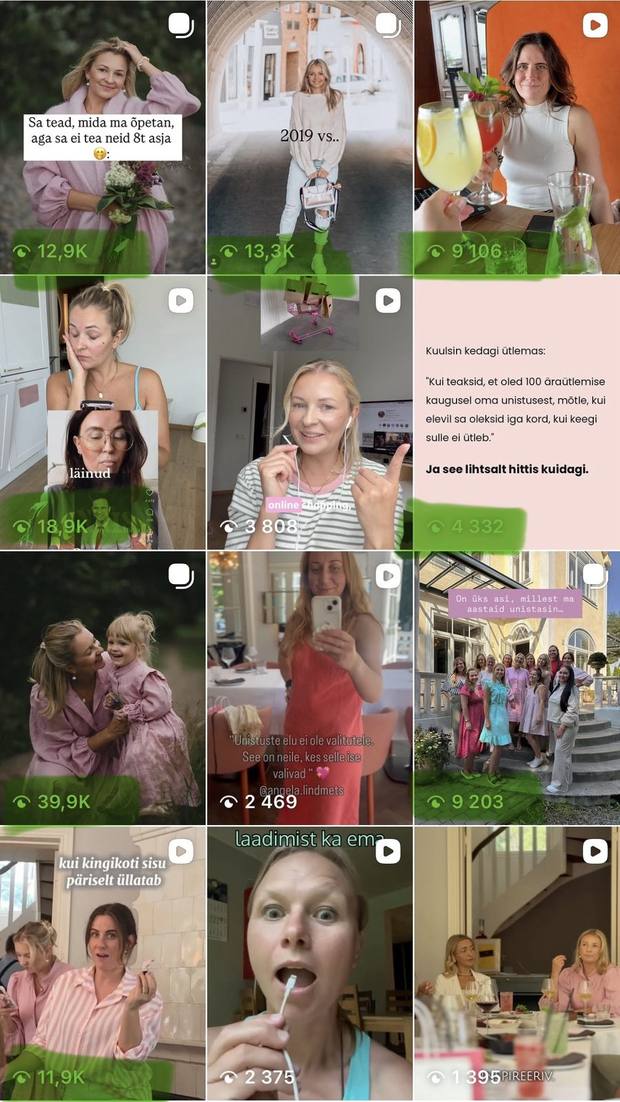 Instagrami postituste vaatamised pärast süsteemi